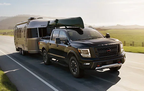 2022 Nissan TITAN towing airstream | Ted Russell Nissan in Knoxville TN